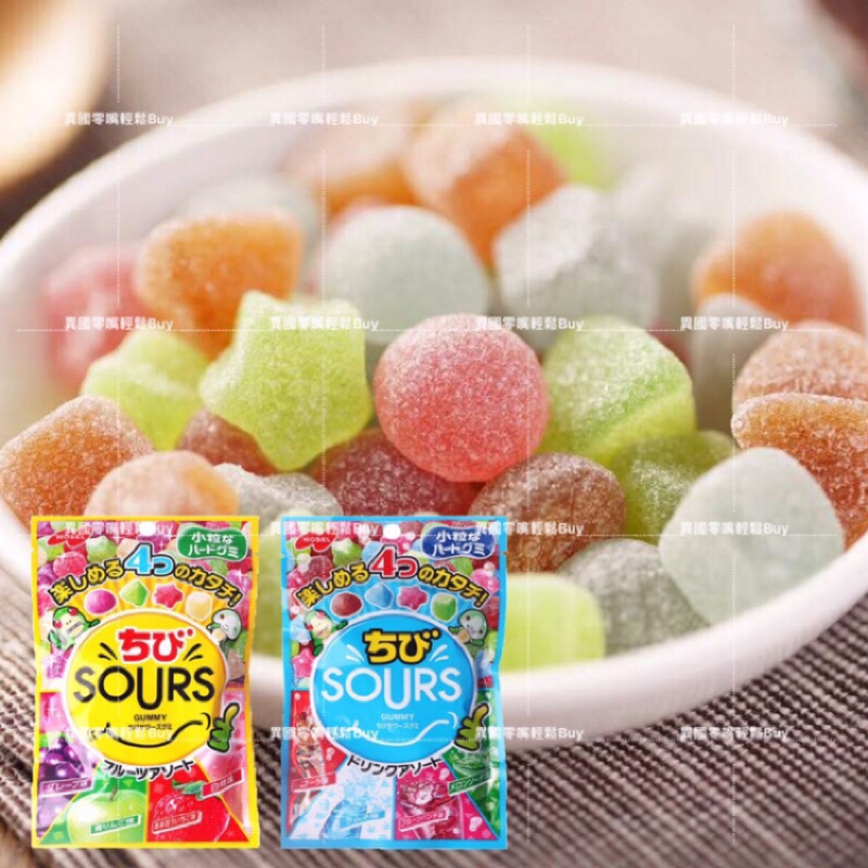 #日本零食#【現貨】諾貝爾Nobel 綜合水果 SOURS 軟糖 水果軟糖 軟糖【異國零嘴輕鬆Buy】