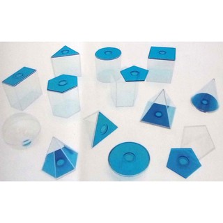 17形幾何容器 (5CM,藍蓋,17Pcs) 或 (10CM,紅蓋,17Pcs) 幾何容器 數學教具 USL 遊思樂