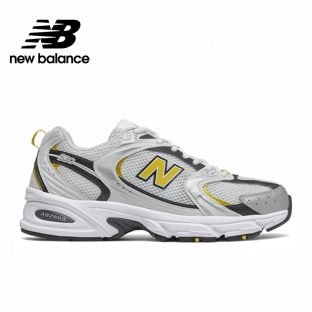 【New Balance】 NB 復古運動鞋_中性_白黃_MR530UNX-D楦 530