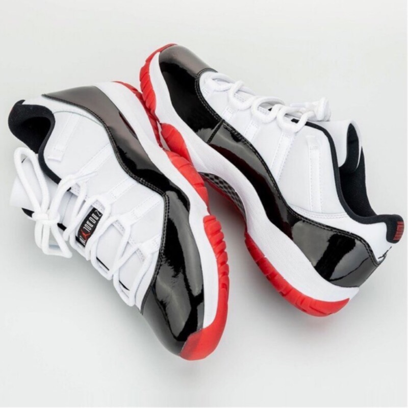 Quality Sneakers - Jordan 11 Retro Low 白 黑紅 康扣