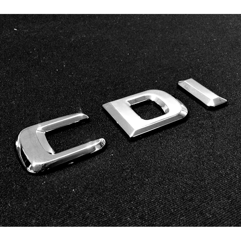 Benz 賓士 CDI 電鍍銀字貼 鍍鉻字體 後箱字體 車身字體 字體高度28mm
