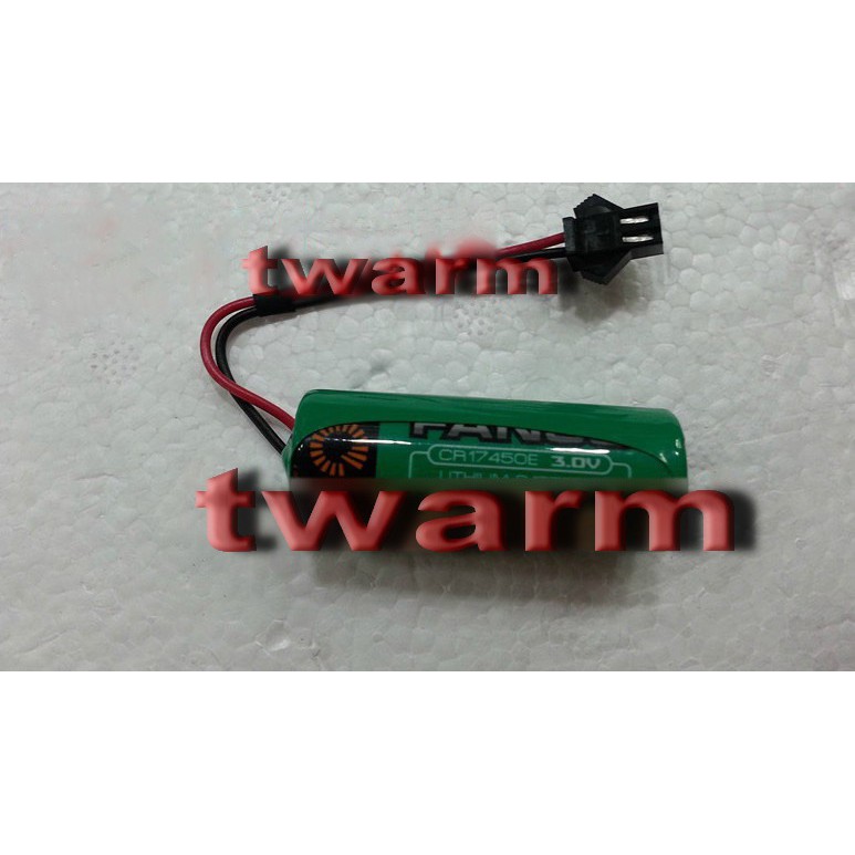 TW14390 / 型號：CR17450E (黑色接頭-2(蝴蝶) / FANSO 孚安特 (功率型) 3V 水表電池