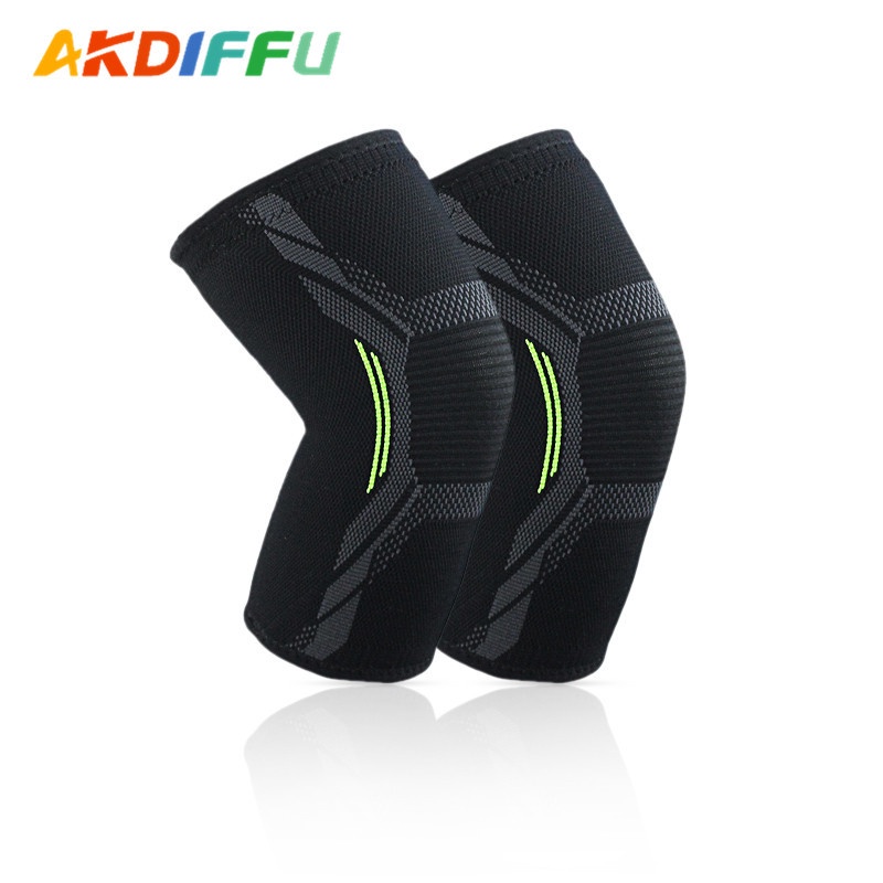 運動護具運動護膝四面彈針織保暖護膝尼龍護膝給護具球類運動用品