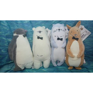 正版Shirokuma Days白熊日常系列造型絨毛娃娃4款 長抱枕 氨綸布 超柔軟 6吋 12吋[可愛娃娃]