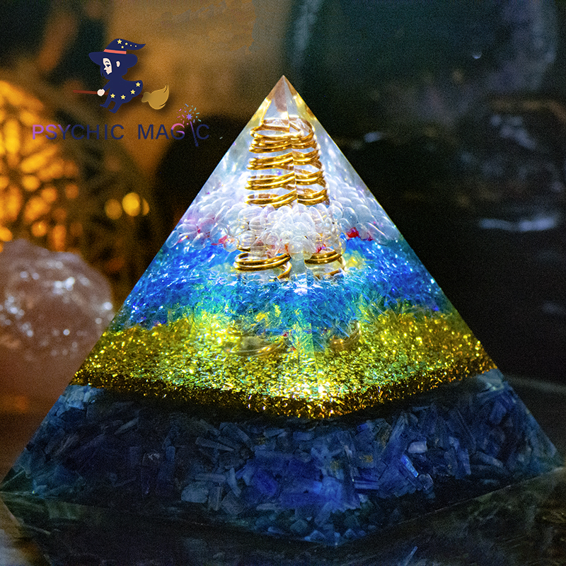揚升水晶階梯奧罡金字塔奧根能量塔orgone靈性擺件提升幸運值 蝦皮購物