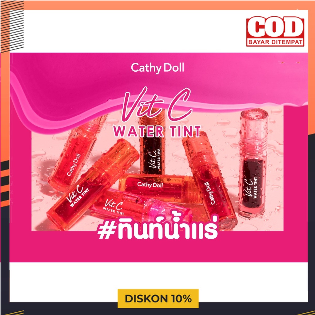 Cathy DOLL Vit C 水色 WIN METAWIN 唇彩口紅 l ORI THAI