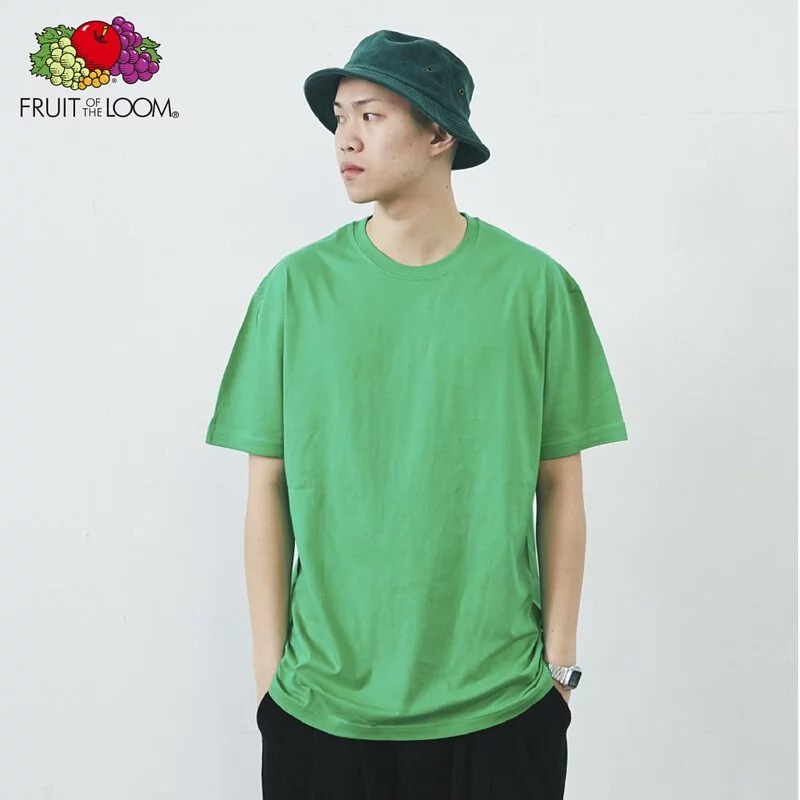 FRUIT OF THE LOOM 純棉圓領素TEE FL1850 綠色 美國百年品牌 水果牌