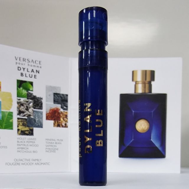 VERSACE DYLAN BLUE凡賽斯 狄倫正藍噴式淡香水1ml專櫃公司貨2023年11月附發票