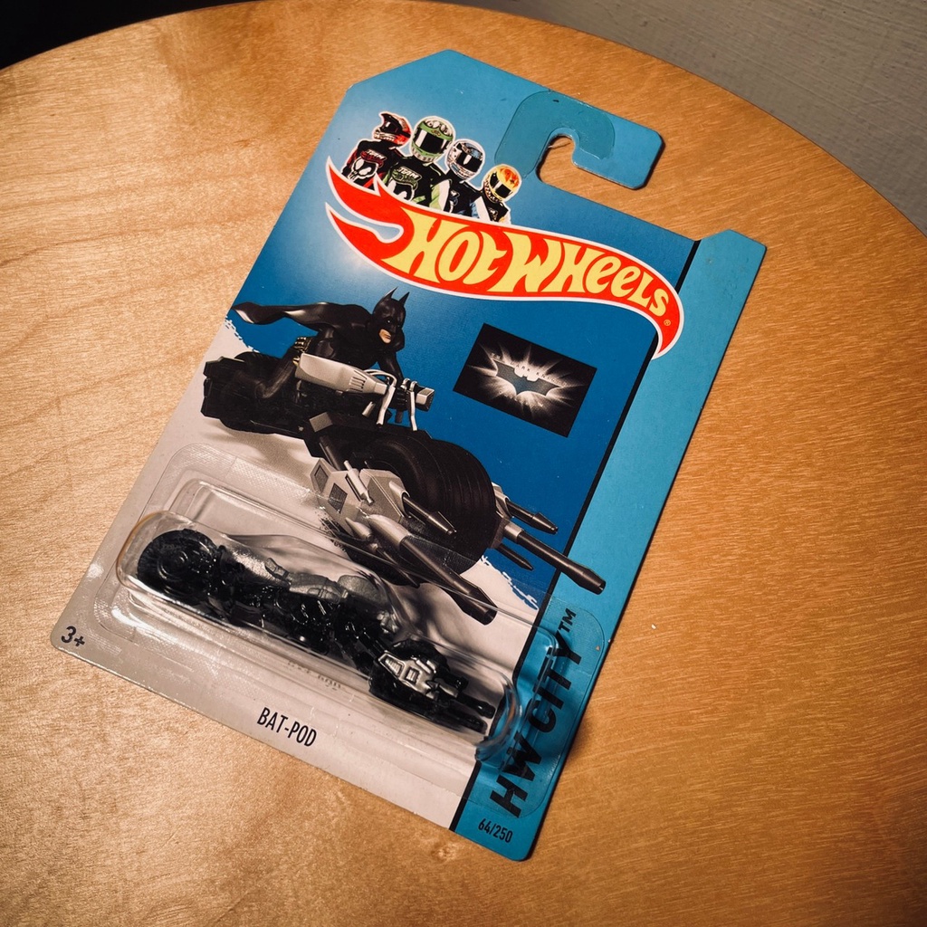 HOTWHEELS 風火輪 1:64 2014 初版 蝙蝠俠 Batman 蝙蝠機車 Bat-Pod 黑暗騎士 機車