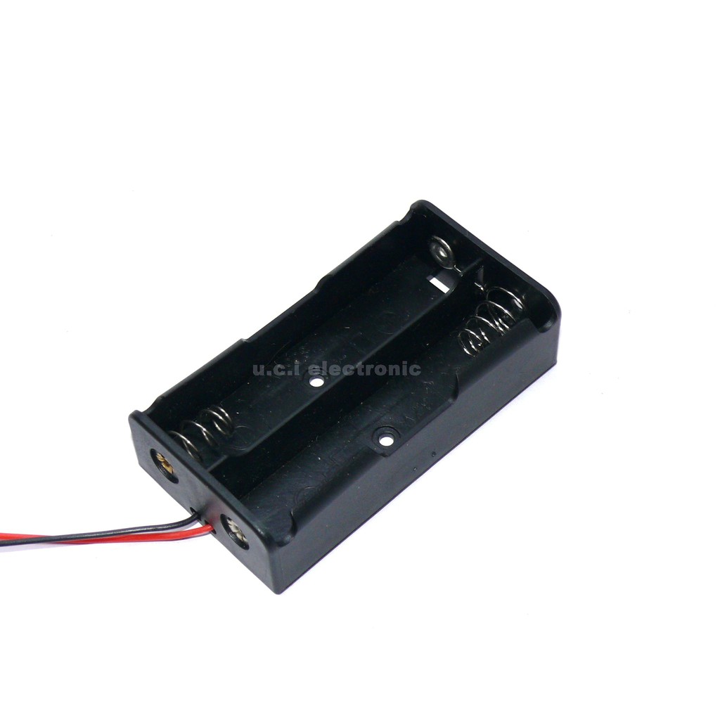 【UCI電子】(二W-4) 18650電池盒 2節電池盒 充電座 18650電池盒帶線