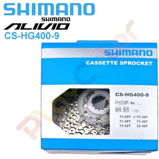 【SHIMANO CS-HG400-9 飛輪 11-32T 11-34T 11-36T】盒裝 公司貨 9速 卡式