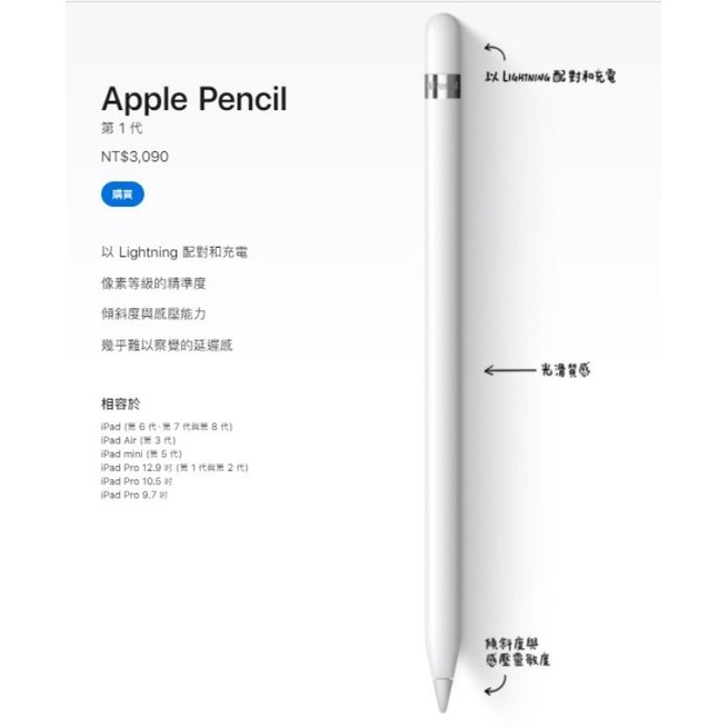 apple pencil 第一代
