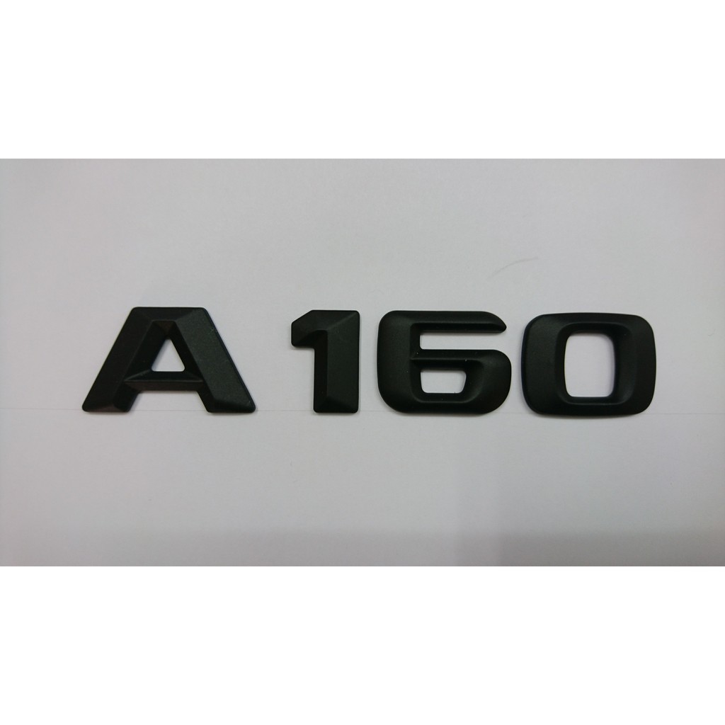 賓士 Ａ Ｃlass  W176 “A160” 後車廂字體 數字 消光黑 鍍鉻銀 台灣製造 品質保證