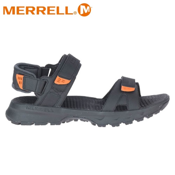 【MERRELL 美國 男 CEDRUS CONVERT 3 健行涼鞋《黑/橘》】ML036173/休閒涼鞋/健行涼鞋