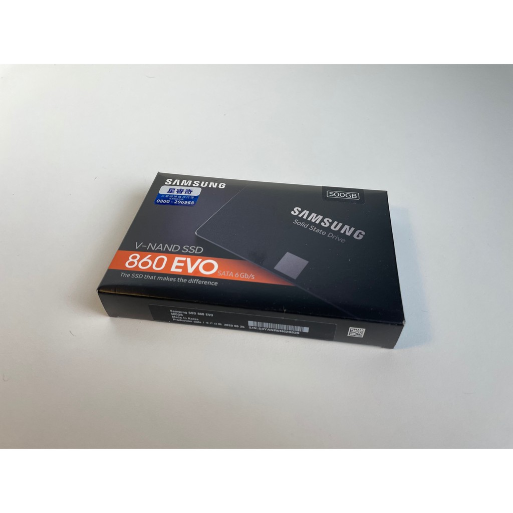 僅拆封 Samsung 860 EVO 500GB 500G SSD