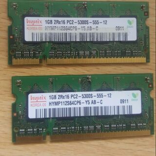 筆記型電腦 記憶體 DDR2 555 2G 筆電 記憶體 (兩個1G一起賣)