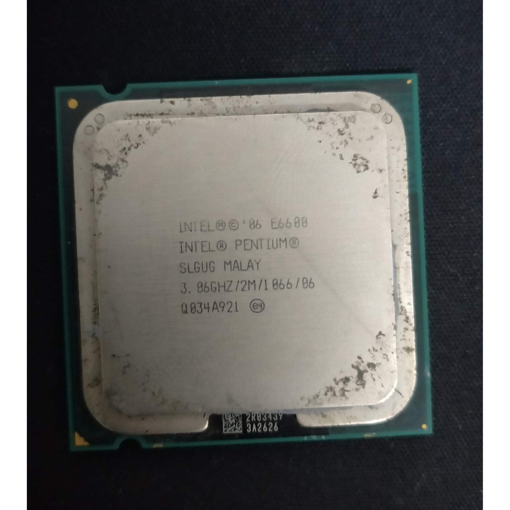 【二手】Intel Pentium E6600/3.0GHz/雙核心/FCLGA775/散片無風扇