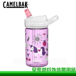 【全家遊戶外】CAMELBAK 400ml eddy+兒童吸管運動水瓶/歡樂獨角獸/兒童水壺/CB2282501040