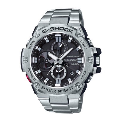 日本直送 CASIO 卡西歐  G-SHOCK 太陽能鬧鈴電子男錶GST-B100D-1A