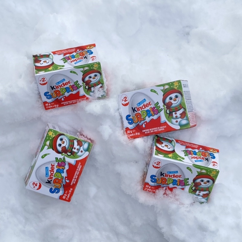 《7timesanight》健達出奇蛋 聖誕節限定 兩顆入 健達牛奶巧克力 兒時回憶 歐美加拿大代購