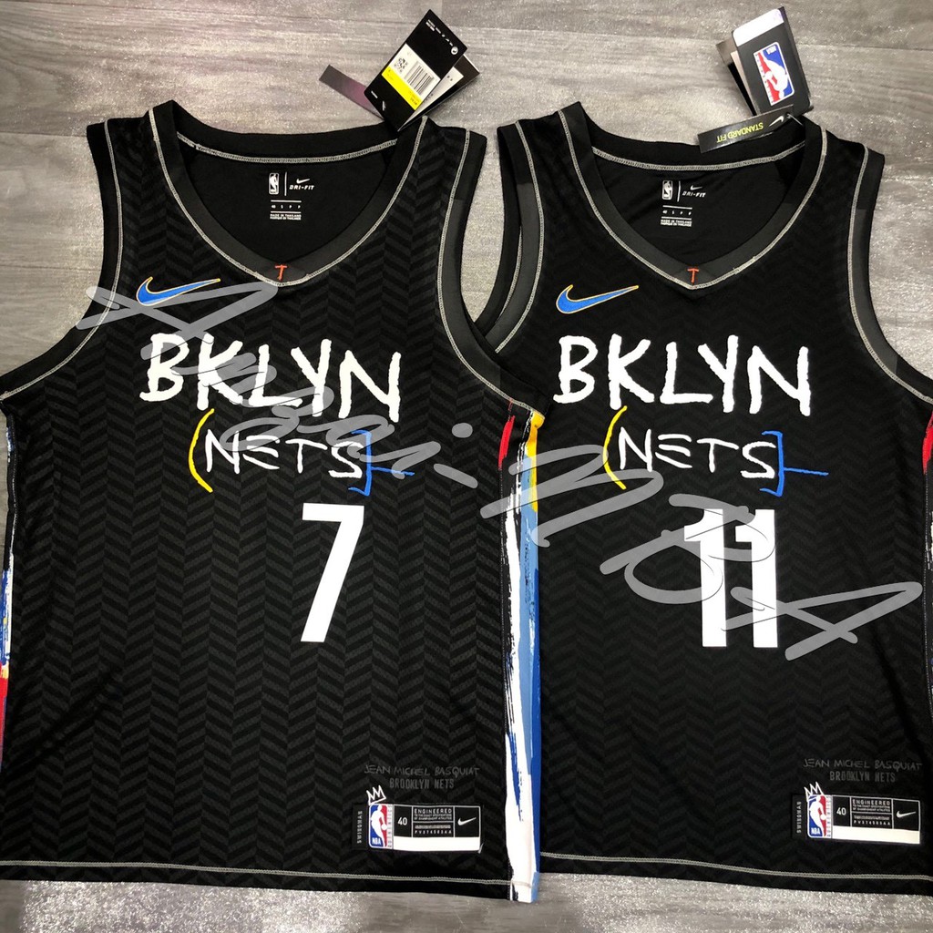 Anzai-NBA球衣 21年全新賽季 BROOKLYN 籃網隊 7號&amp;11號 城市版塗鴉球衣-全隊都有
