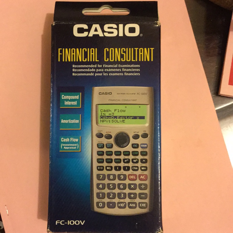 財務計算機Casio FC-100V #財務金融考試用