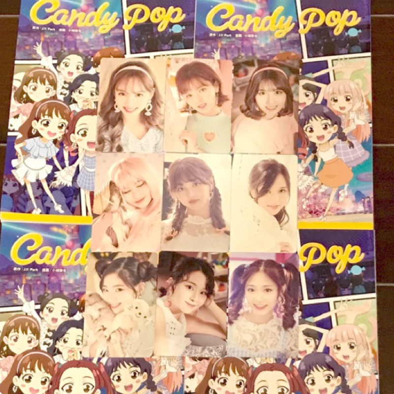 TWICE 日本 日巡 Candy Pop 漫畫 漫畫書 小卡 子瑜 Momo Sana Mina 娜璉 志效 彩瑛