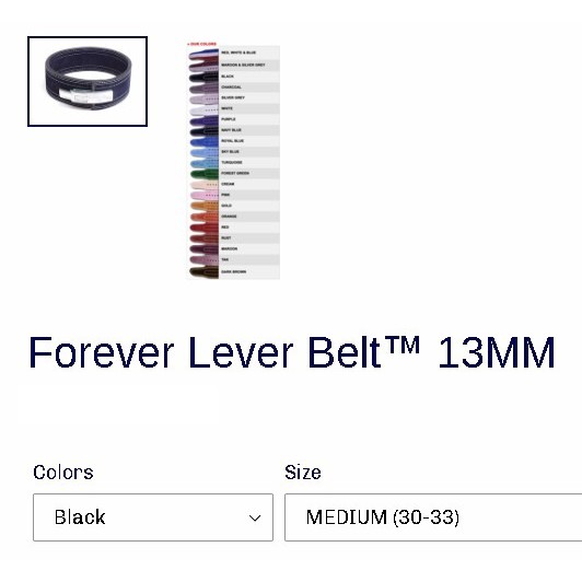 【Fufilo美國代購】Inzer Forever Lever Belt 快扣13MM腰帶&lt;歡迎詢價&gt;彩色/黑色都可問