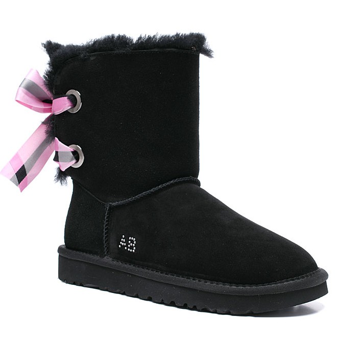Ugg 1098075 Ab鑲鑽短雪靴雪地靴子短靴子短筒靴底加厚豆豆鞋同款ol款