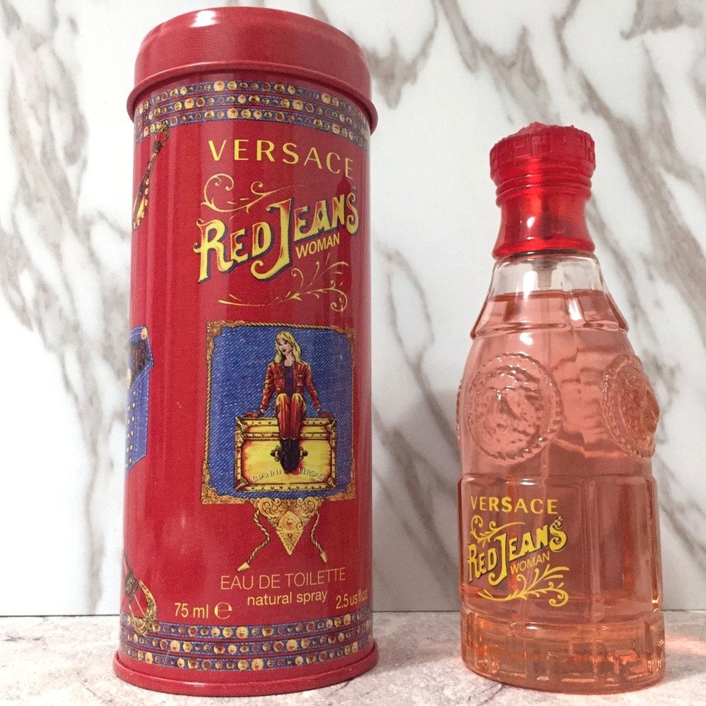 red jeans versace perfume