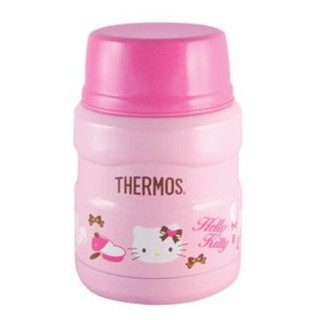 全新 現貨 秒出 ~ 粉紅色 THERMOS 膳魔師【0.47L】 Hello Kitty 不銹鋼 真空 保溫 食物罐