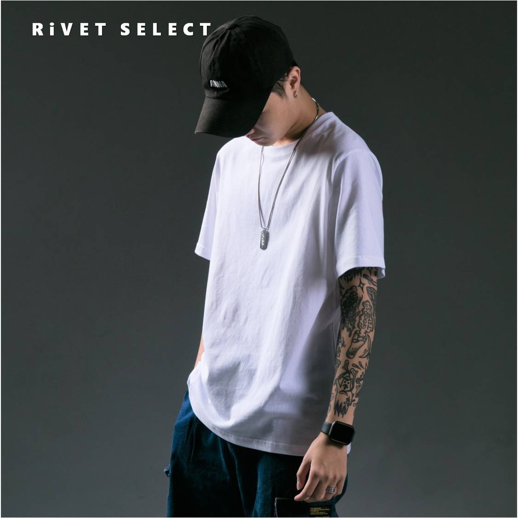 【RiVET SELECT】RV11純棉素色圓領短T恤
