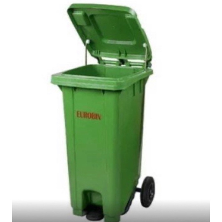 EUROBIN 240公升 大型綠色塑料垃圾桶，自取