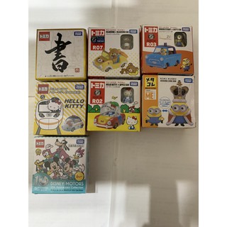 方盒 小小兵 hello kitty DISNEY MOTORS 10TH 卜三力 TAKARA TOMY