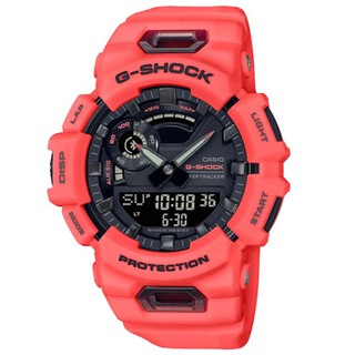 CASIO卡西歐G-SHOCK GBA-900-4A 藍芽多功能運動錶/橘紅 48.9mm