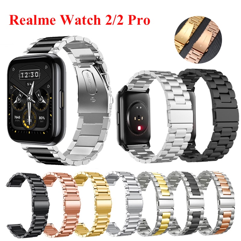 Realme wathc 3 / 2 / 2 Pro / S / S Pro 手鍊 Smartwatch Band 金屬