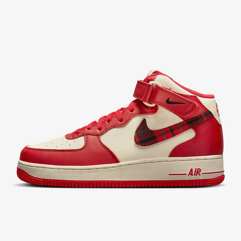 NIKE 休閒鞋 運動鞋 AIR FORCE 1 MID 07 LX 男 DV0792101 米白紅 現貨 廠商直送