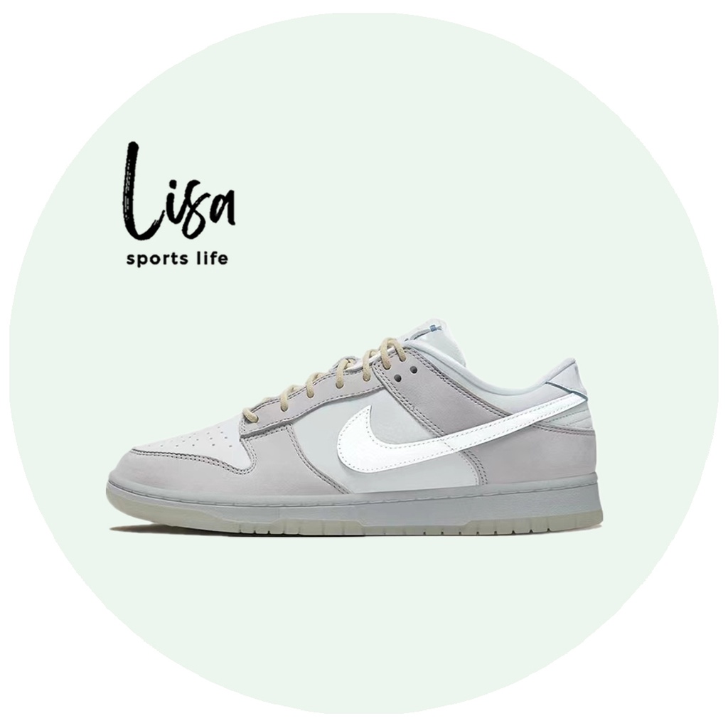 Lisa 現貨免運Nike Dunk Low Platinum 灰白 低筒 經典 男女休閒板鞋 DX3722-001