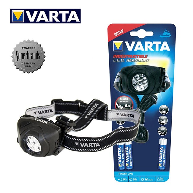 VARTA德國華達 全防護專業型 LED頭燈 17730 (30天摔壞免費換新)(無包裝盒/無電池)