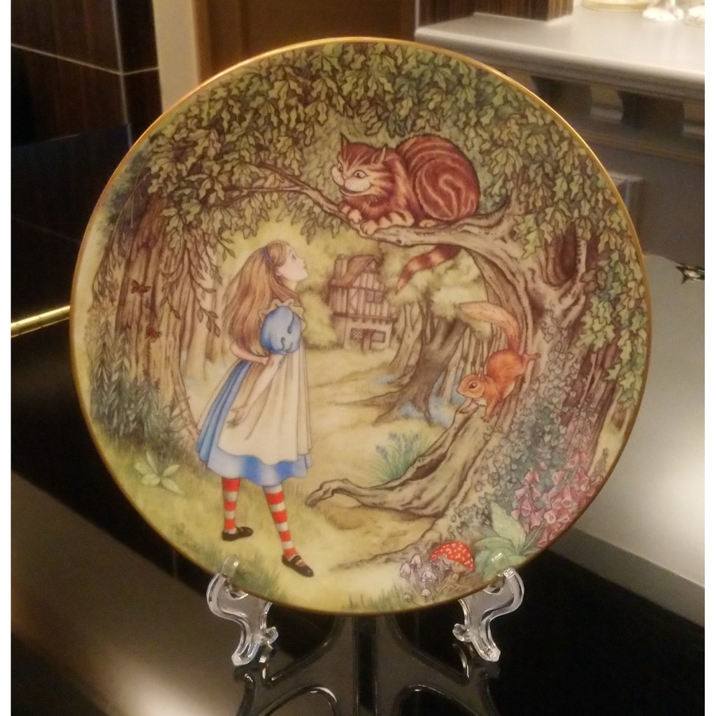 法國名瓷Limoges/1981年的愛麗絲夢遊仙境限量瓷盤/有保證書
