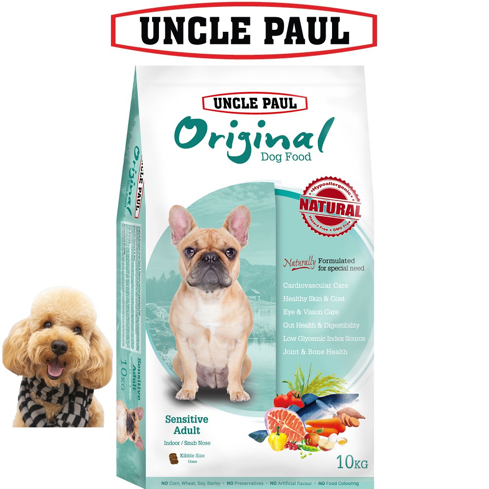 免運【UNCLE PAUL】保羅叔叔田園生機狗食 10kg 短鼻犬