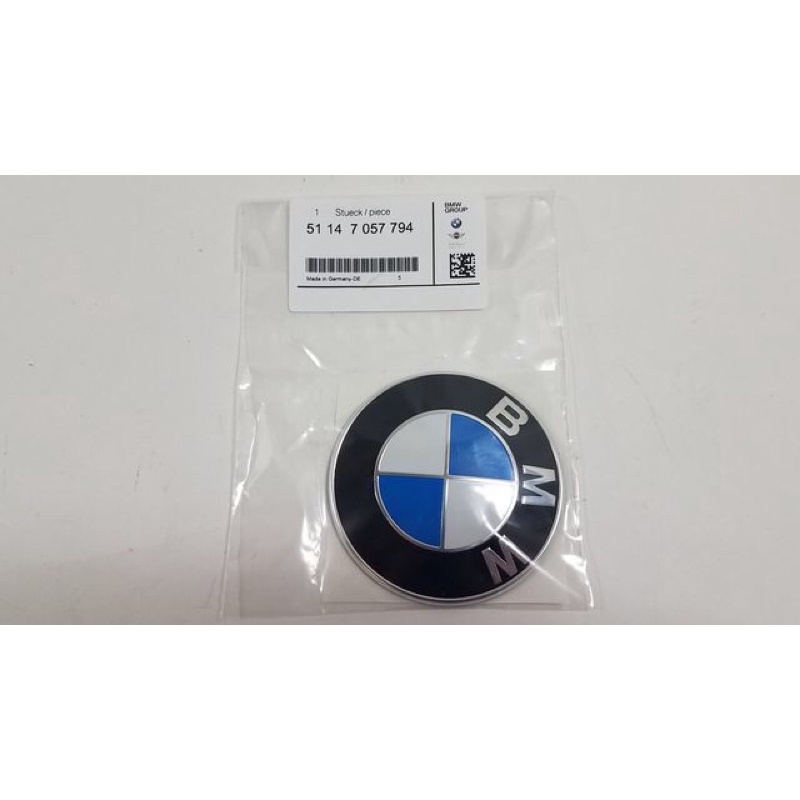 (B&amp;M精品）現貨全新BMW德訂進口正原廠圓型標誌 前標 引擎蓋標誌 廠徽E87 F07 F10 F11 F12 F13