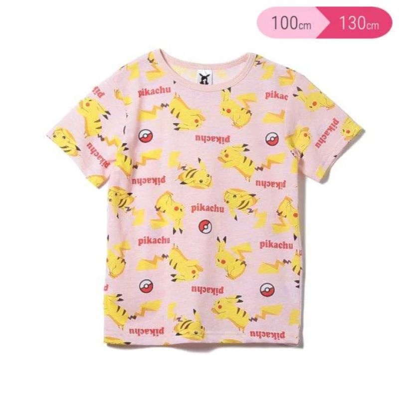 ☞現貨120、130 新品 ♡日本童裝 Pokémon精靈寶可夢 神奇寶貝 皮卡丘 精靈球寶貝球短袖上衣 短T $350