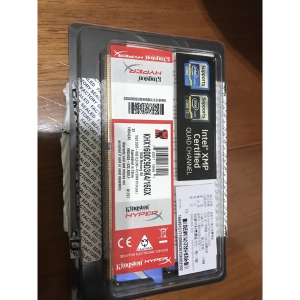 金士頓 DDR3 -1600CL9240-pin dimm kit(4pcs)4GB共16G，四通道，藍