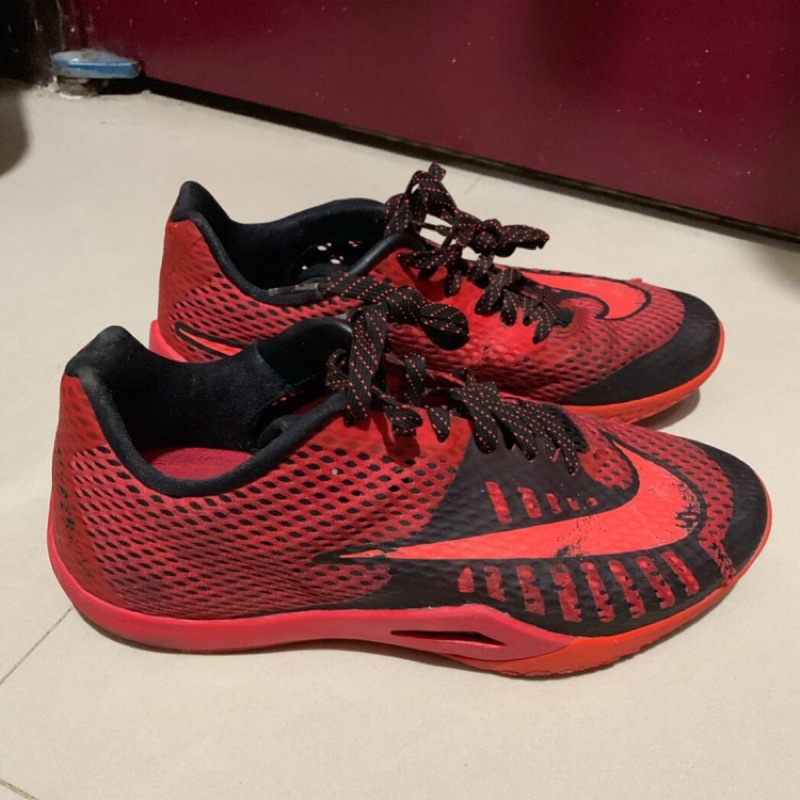 NIKE HYPERLIVE EP 紅黑 XDR 耐磨 低筒 哈登 籃球鞋 820284-600 Size:US 9