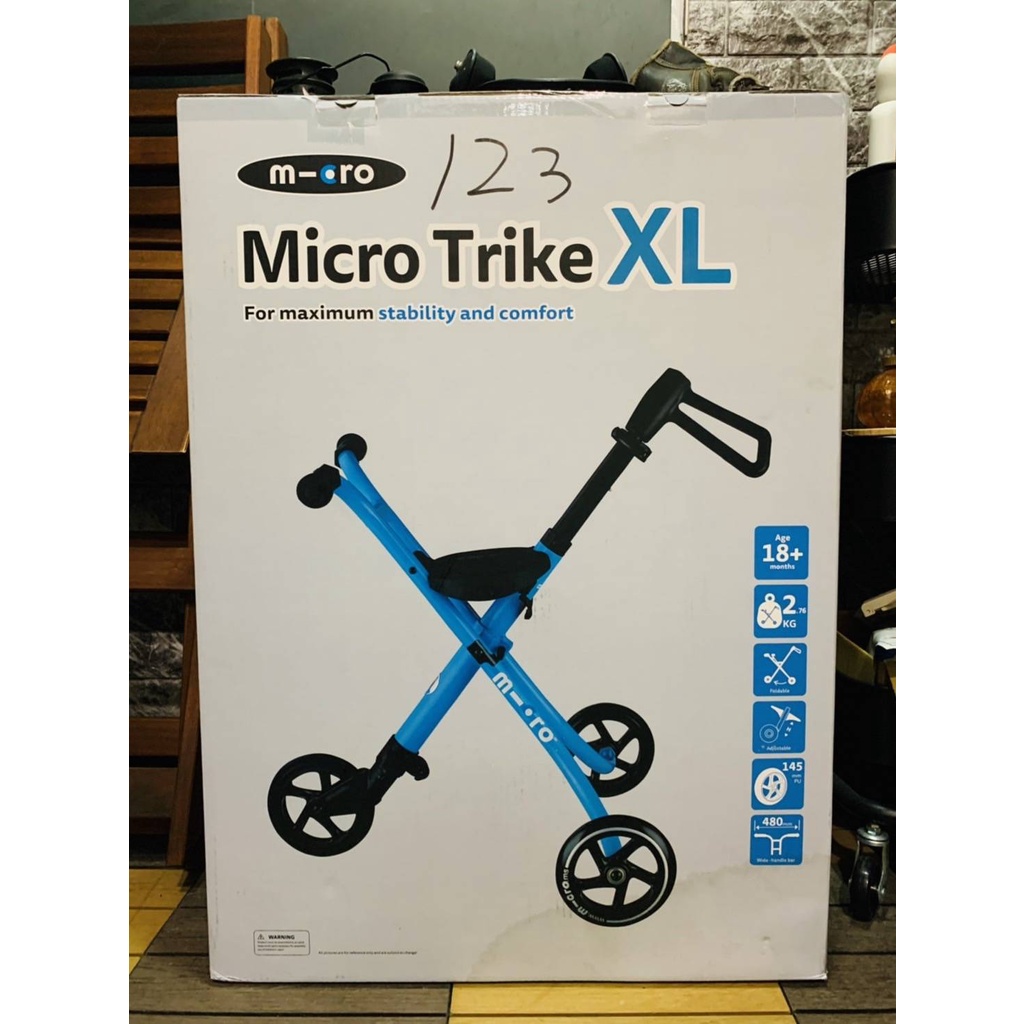 ㊣果汁小舖㊣~【Micro 滑板車】Trike 三輪車-安全腰帶版(旅行必備.外出溜小孩必備)