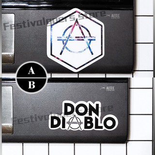 FG派對人►DON DIABLO LOGO 電音貼紙 耐刮防水 電音 派對周邊 行李箱貼紙