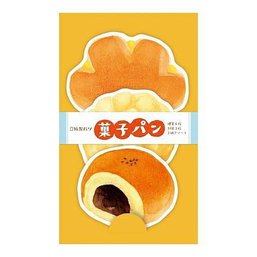 日本 Wa-Life 紙製麵包系列 造型迷你信封信紙組/ 菓子麵包     eslite誠品