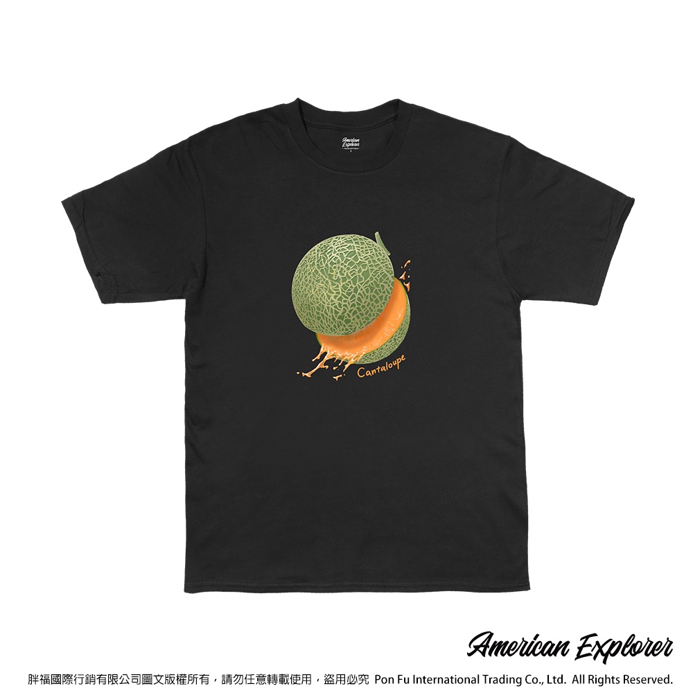 American Explorer 美國探險家 潮T 美國棉T-Shirt 純棉情侶裝 短袖 客製化圖案T恤 (哈密瓜)