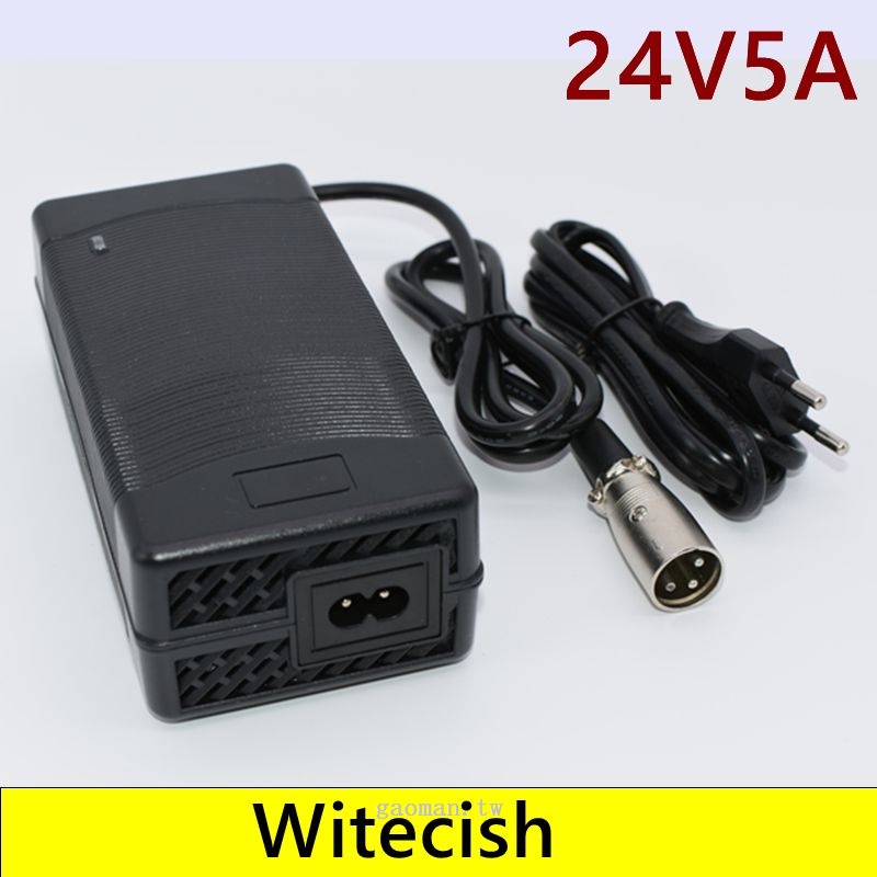 Witecish 24V 5A 電動輪椅高爾夫球車鉛酸電池充電器, 用於 28.8V 鉛酸電池充電器快速充電